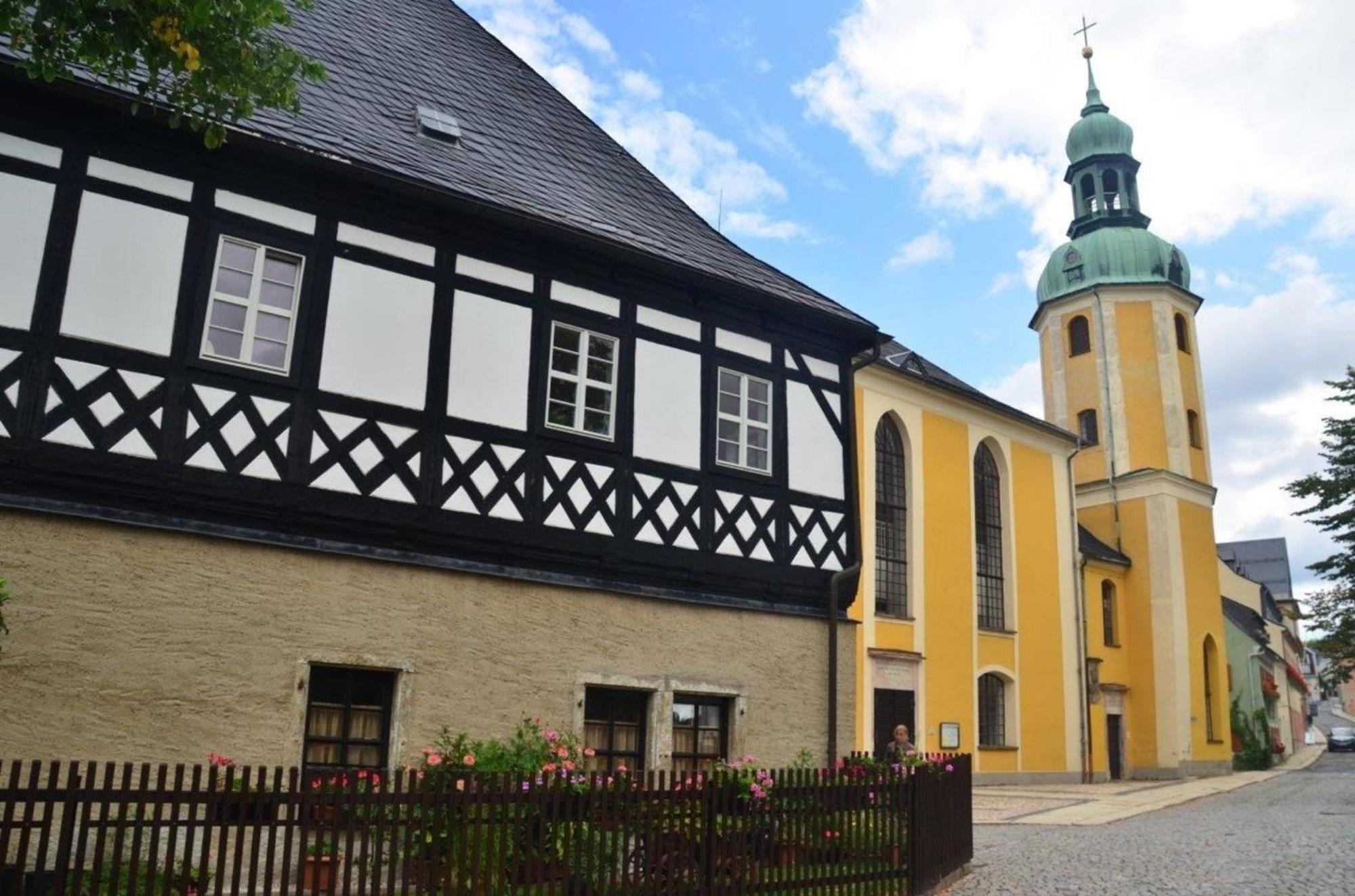 Ferienwohnung "Zum Schlosskeller" Wolkenstein Bagian luar foto